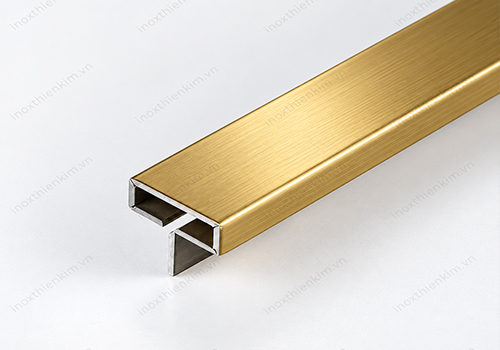 Nẹp T hộp trang trí – biên dạng nẹp inox trang trí