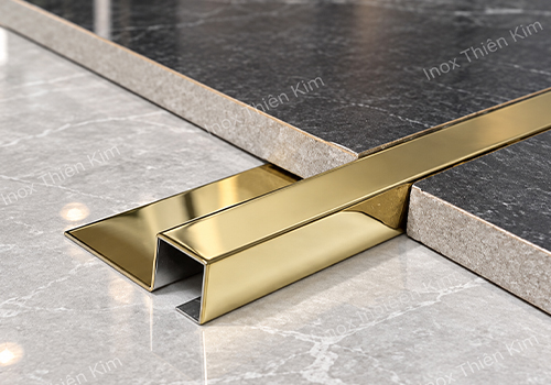 Nẹp Inox bo góc vuông – biên dạng nẹp inox trang trí